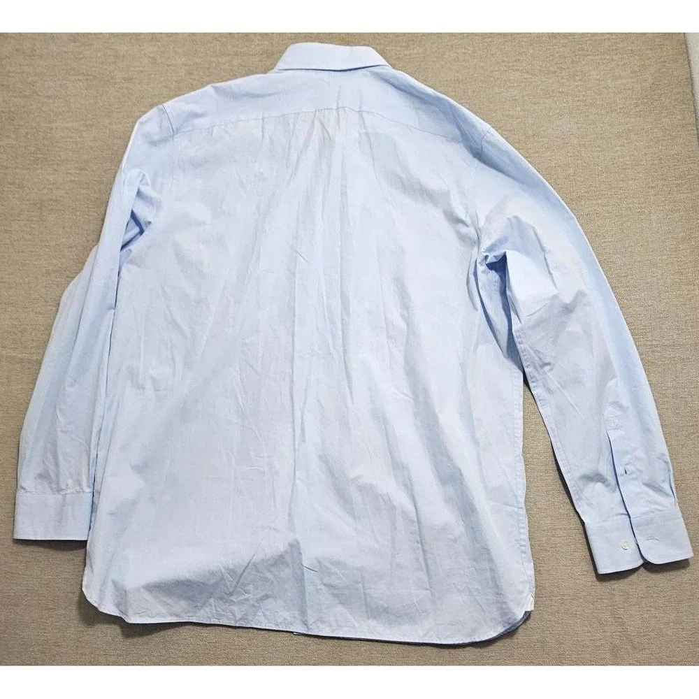 Banana Republic XXLT Slim‎ Fit Dress Poplin Shirt Country Blue 795825-01 Cotton